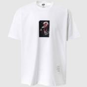 【eYe JUNYAWATANABE MAN-ジュンヤワタナベマン アイ】綿度詰天竺 製品プリント David Bpwie/BerBerJin Tシャツ