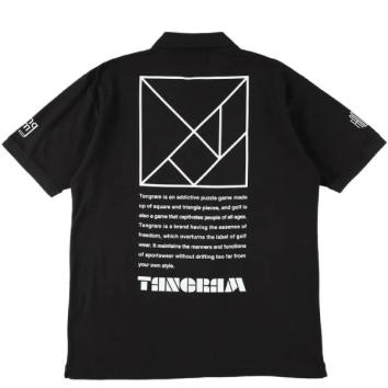 【TANGRAM-タングラム】TURF LOGO POLO SHIRTS【BLK】