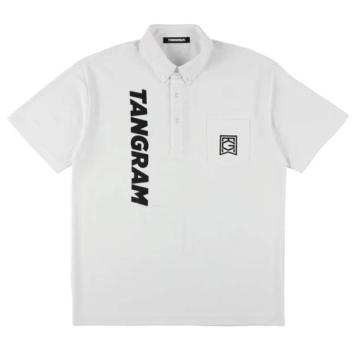【TANGRAM-タングラム】REFLECTOR BACK DRY POLO SHIRTS【WHT】