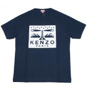 【KENZO-ケンゾー】'LIGHTHOUSE' スリム Tシャツ【M.BLUE】