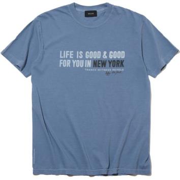 【DELUXE-デラックス】Happy New York TEE【BLUE】