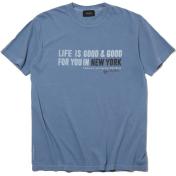 【DELUXE-デラックス】Happy New York TEE【BLUE】
