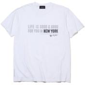 【DELUXE-デラックス】Happy New York TEE【WHT】