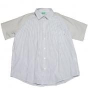 【4WD-4WORTHDOING-】STRIPE CONTRAST BUTTON DOWN SHIRTS