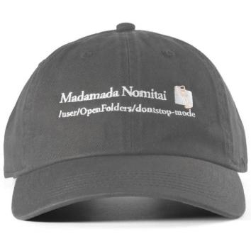 【Open Folders-オープンフォルダーズ】Madamada Nomitai CAP【GRY】