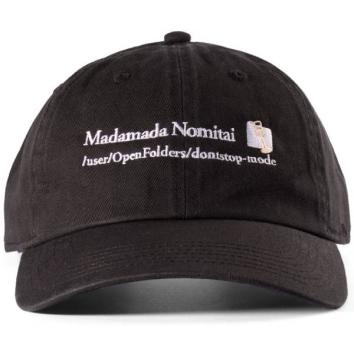 【Open Folders-オープンフォルダーズ】Madamada Nomitai CAP【BLK】