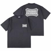 【STANDARD CALIFORNIA-スタンダード カリフォルニア】SD Heavyweight Basic Shield Logo T【BLK】