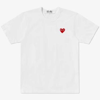 【PLAY COMME des GARCONS】胸ワンポイント T-SHIRT RED EMBLEM RED HEART【WHT】