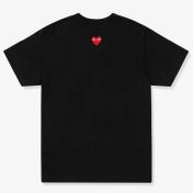 【PLAY COMME des GARCONS】 T-SHIRT RED EMBLEM BACK RED HEART【BLK】