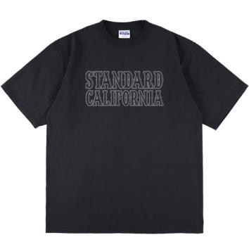 【STANDARD CALIFORNIA-スタンダード カリフォルニア】SD Heavyweight Basic Logo T【BLK】