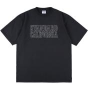 【STANDARD CALIFORNIA-スタンダード カリフォルニア】SD Heavyweight Basic Logo T【BLK】