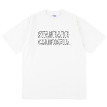 【STANDARD CALIFORNIA-スタンダード カリフォルニア】SD Heavyweight Basic Logo T【WHT】