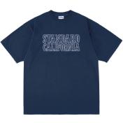 【STANDARD CALIFORNIA-スタンダード カリフォルニア】SD Heavyweight Basic Logo T【NAVY】