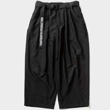 【TIGHTBOOTHPRODUCTION-タイトブースプロダクション】TRO BAGGY SLACKS【BLK】