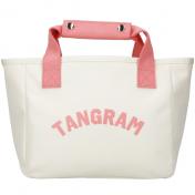 【TANGRAM-タングラム】ARCH LOGO 6TONE CART BAG【IVORY/PINK】