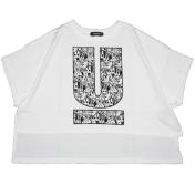 【UNDERCOVER-アンダーカバー】【LADY'S】FRONTSHORTWIDETEE CREATURES U【WHT】