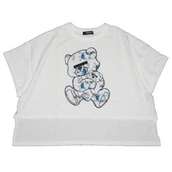 【UNDERCOVER-アンダーカバー】【LADY'S】FRONTSHORTWIDETEE KIEV BEAR【WHT】