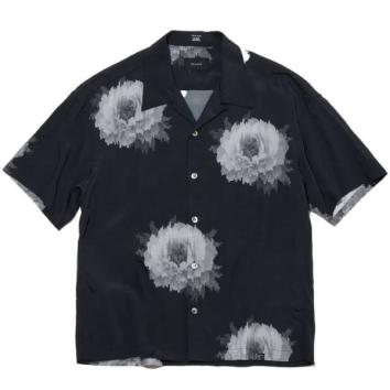 【DELUXE-デラックス】DELUXE x Kosuke Kawamura Flower shirts【BLK】