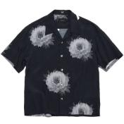 【DELUXE-デラックス】DELUXE x Kosuke Kawamura Flower shirts【BLK】