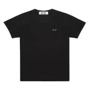 【PLAY COMME des GARCONS】胸ワンポイント T-SHIRT BLACK BLACK HEART【BLK】