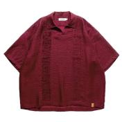 【TIGHTBOOTHPRODUCTION-タイトブースプロダクション】RAYON CUBA OPEN POLO【BURGUNDY】