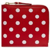 【Wallet COMME des GARCONS-ギャルソン ウォレット】 Polka Dots Printed Wallet【RED】
