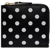 【Wallet COMME des GARCONS-ギャルソン ウォレット】 Polka Dots Printed Wallet【BLK】