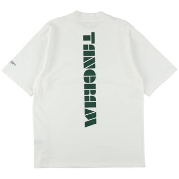 【TANGRAM-タングラム】VERTICAL BIG LOGO SHORT MOCK NECK【WHT】