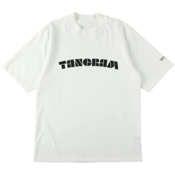 【TANGRAM-タングラム】CURVE LOGO SHORT MOCK NECK【WHT】