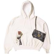【doublet/ダブレット】TROMPE L’OEIL EMBROIDERY HOODIE【WHT】