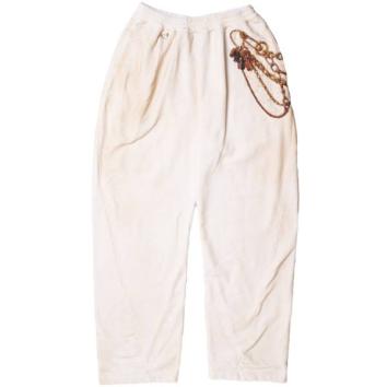 【doublet/ダブレット】TROMPE L’OEIL EMBROIDERYSWEATPANTS【WHT】