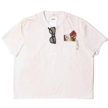 【doublet/ダブレット】TROMPE L’OEIL EMBROIDERY T-SHIRT【WHT】