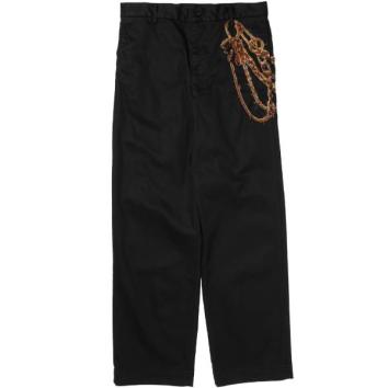 【doublet/ダブレット】TROMPE L’OEIL EMBROIDERY CHINO PANTS【BLK】