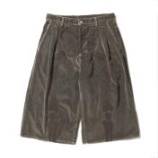 【doublet/ダブレット】BONE APPLIQUE CORDUROY CROPPED PANTS