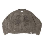 【doublet/ダブレット】RIBCAGE KNIT PULLOVER【GRY】