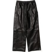 【doublet/ダブレット】LEATHER BASKETBALL PANTS【BLK】
