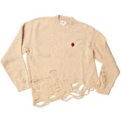 【doublet/ダブレット】ZOMBIE SILHOUETTE KNIT PULLOVER【BEG】
