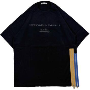 【UNDERCOVER-アンダーカバー】Co 天竺サイド　3連ZipTEE【BLACK】