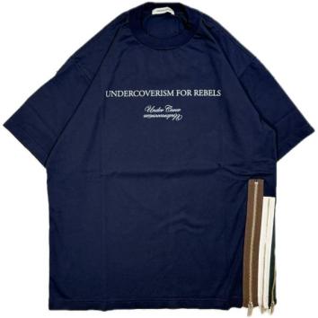 【UNDERCOVER PRE-アンダーカバープレ】Co 天竺サイド　3連ZipTEE【NAVY】