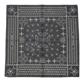 【KAMIYA-カミヤ】Original Bandana 53×53【BLK】