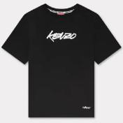 【KENZO-ケンゾー】'Kenzo x Futura 2000' コットンTシャツ【BLK】