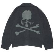 【MASTERMIND WORLD-マスターマインド ワールド】LOUNGE CARDIGAN【BLK×CHARCOAL】