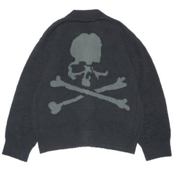 【MASTERMIND WORLD-マスターマインド ワールド】LOUNGE CARDIGAN【BLK×CHARCOAL】