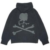 【MASTERMIND WORLD-マスターマインド ワールド】LOUNGE ZIP HOODIE【BLK×CHARCOAL】