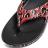 【TheSoloist-ソロイスト】OOFOS flip-flop.(leopard)【RED】