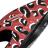【TheSoloist-ソロイスト】OOFOS flip-flop.(leopard)【RED】