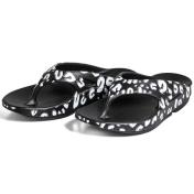 【TheSoloist-ソロイスト】OOFOS flip-flop.(leopard)【BLK】