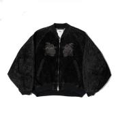 【doublet/ダブレット】FLOCKED DEINM SOUVENIR JACKET【BLK】