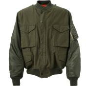 【eYe JUNYAWATANABE MAN-ジュンヤワタナベマン アイ】綿バックサテン×ナイロンツイル Needles Wネーム MA-1