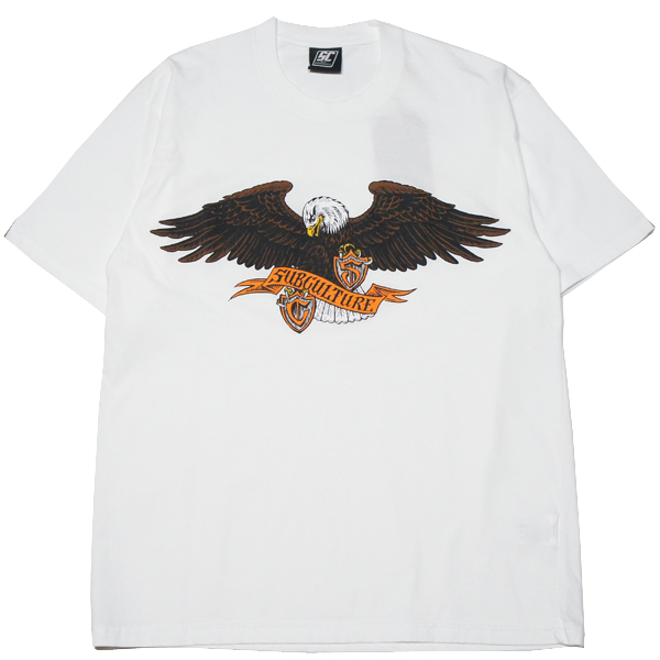 SUBCULTURE EAGLE SKULL HEAD T-SHIRT